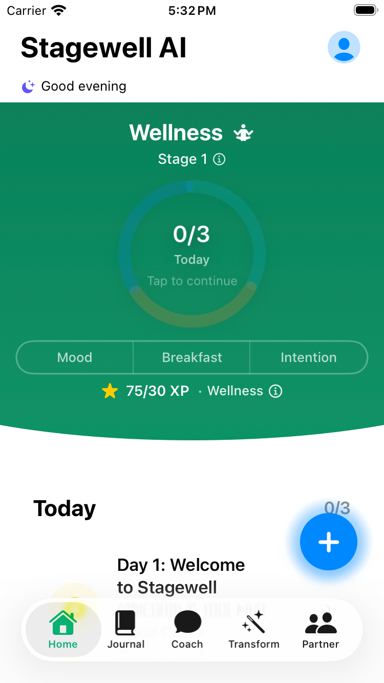 Stagewell AI app screenshot